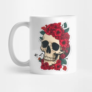 Rose Skull Mug